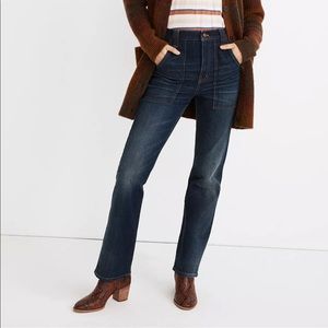 Madewell Highrise Bootcut Jeans in Hezelton Wash- Carpenter Edition size 26